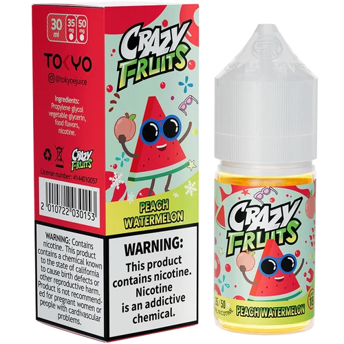 PEACH WATERMELON 30ML - TOKYO CRAZY FRUITS